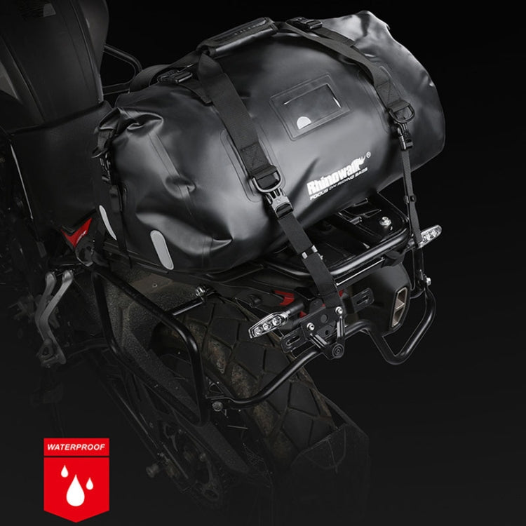 Rhinowalk MT20450 45L Large Capacity Portable Waterproof Motorcycle Tail Bag(Black) by Rhinowalk