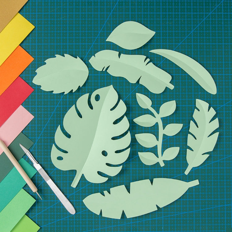 Paper-cut Leaf Ornaments Photography Props(Light Green) - Paper Cut Props by buy2fix | Online Shopping UK | buy2fix