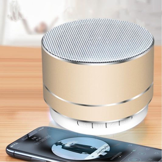A10 Mini Metal Wireless Bluetooth Speaker(Golden) by buy2fix