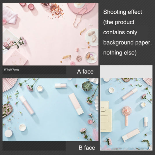 3D Double-Sided Matte Photography Background Paper(Fresh Makeup Bath) - Other by buy2fix | Online Shopping UK | buy2fix