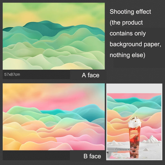 3D Double-Sided Matte Photography Background Paper(Dream Hills 1) - Other by buy2fix | Online Shopping UK | buy2fix