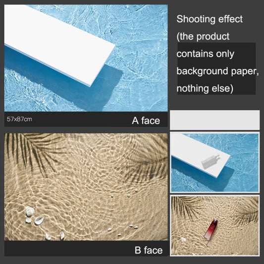 3D Double-Sided Matte Photography Background Paper(Pool+Beach) - Other by buy2fix | Online Shopping UK | buy2fix