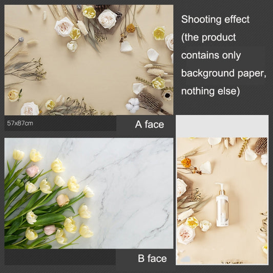 3D Double-Sided Matte Photography Background Paper(Flower Rhyme) - Other by buy2fix | Online Shopping UK | buy2fix