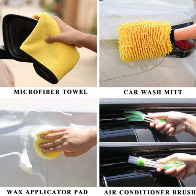 23 PCS / Set Car Wash Brush Tire Brush Glass Wiper Brush Drill Brush Cleaning Brush Set - Car washing supplies by buy2fix | Online Shopping UK | buy2fix