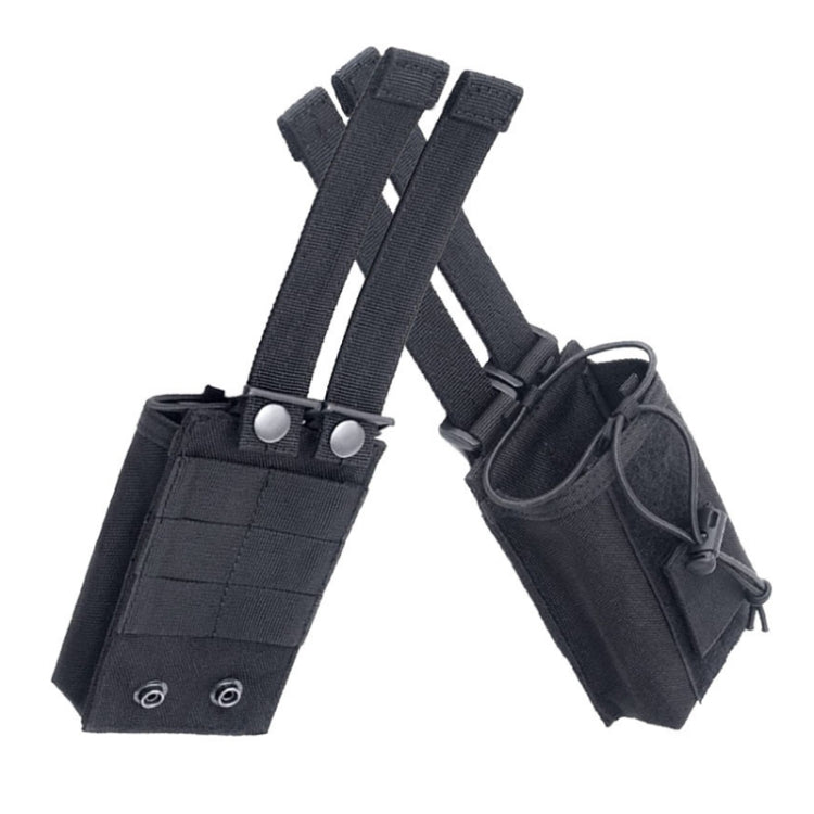 Outdoor Walkie-talkie Protection Bag Storage Belt Pouch(Black) - Cases by buy2fix | Online Shopping UK | buy2fix