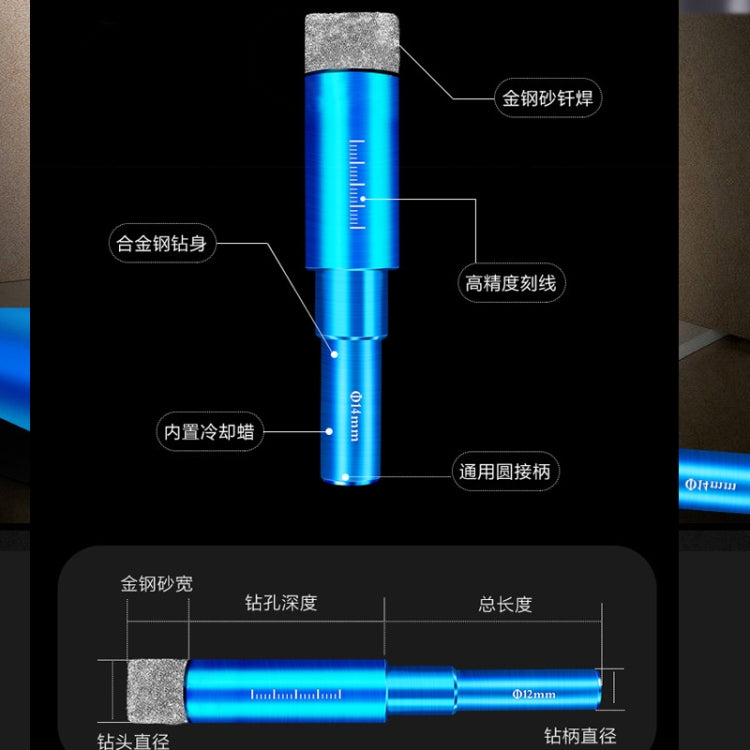 Ceramic Glass Hole Opener Domestic Marble Hole Puncher, Punch Diameter: 8mm - Drill & Drill Bits by buy2fix | Online Shopping UK | buy2fix