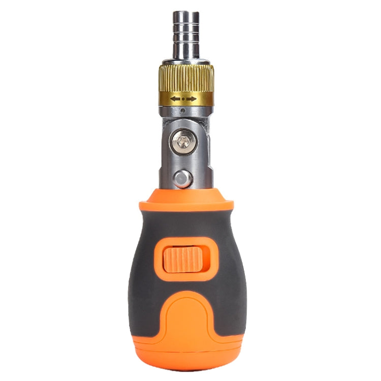 2050E 8 In 1 Portable Multifunctional S2 Batch Head Two-way Ratchet Screwdriver Set(Orange) - Screwdriver Tools by buy2fix | Online Shopping UK | buy2fix
