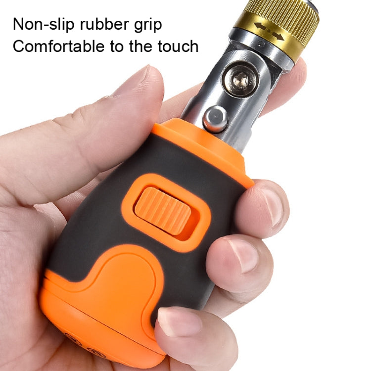 2050E 8 In 1 Portable Multifunctional S2 Batch Head Two-way Ratchet Screwdriver Set(Gray) - Screwdriver Tools by buy2fix | Online Shopping UK | buy2fix