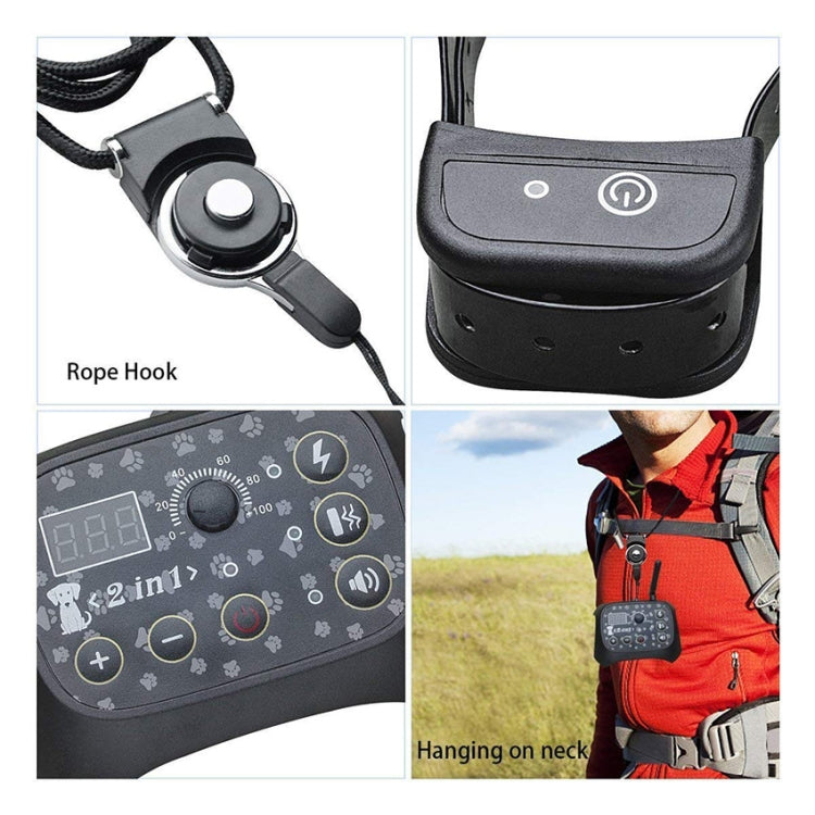 TF68 2-in-1 Dog Trainer Outdoor Electronic Wireless Fence With Collar UK Plug by buy2fix