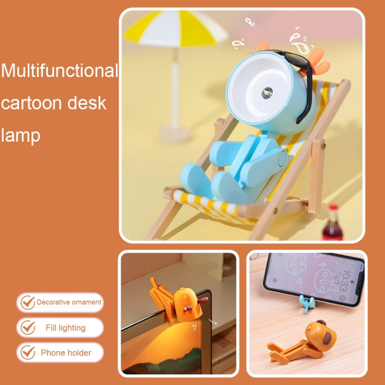 TL-23 LED Mini Foldable Cartoon Desk Lamp Pet Shape Decoration Table Lamp, Spec: Dinosaur (Dark Green) - by buy2fix | Online Shopping UK | buy2fix