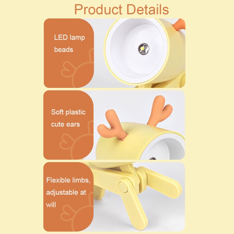 TL-23 LED Mini Foldable Cartoon Desk Lamp Pet Shape Decoration Table Lamp, Spec: Dinosaur (Light Green) - by buy2fix | Online Shopping UK | buy2fix