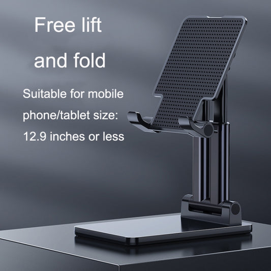 SSKY X5 Desktop Phone Live Foldable Tablet Bracket, Style: Double Rod Phone Version (Black) by SSKY