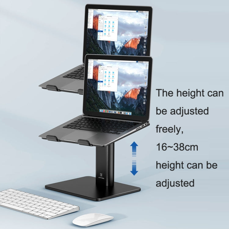 SSKY P20 Portable Aluminum Alloy Lifting And Raising Laptop Support(Black) - Laptop Stand by SSKY | Online Shopping UK | buy2fix