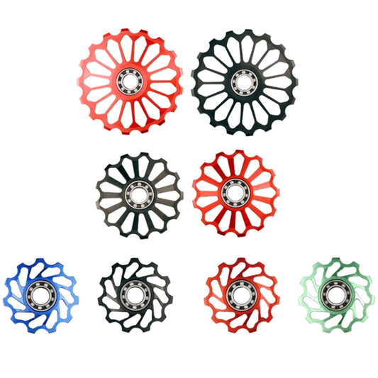 BIKERSAY Bicycle Rear Derailleur Bearing Guide Wheel Accessories, Color: SDL-11 Red by BIKERSAY