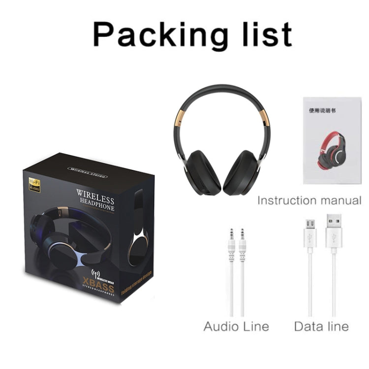 FG-07S Foldable Wireless Headset With Microphone Support AUX/TF Card(White) - Headset & Headphone by buy2fix | Online Shopping UK | buy2fix