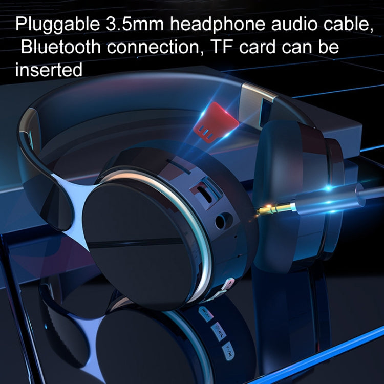 FG-07S Foldable Wireless Headset With Microphone Support AUX/TF Card(White) - Headset & Headphone by buy2fix | Online Shopping UK | buy2fix
