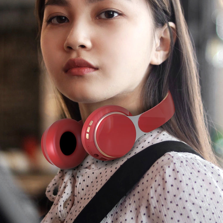 FG-07S Foldable Wireless Headset With Microphone Support AUX/TF Card(White) - Headset & Headphone by buy2fix | Online Shopping UK | buy2fix