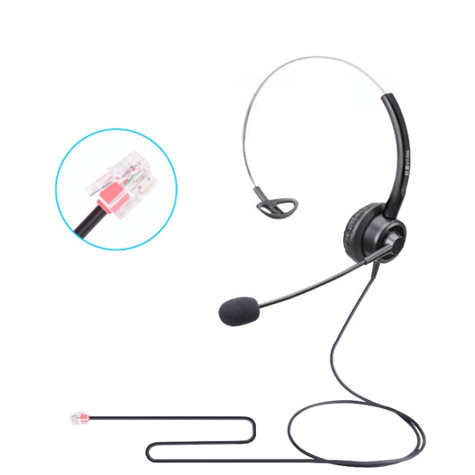 VT200 Single Ear Telephone Headset Operator Headset With Mic,Spec: Crystal Head - Microphones & Headsets by buy2fix | Online Shopping UK | buy2fix