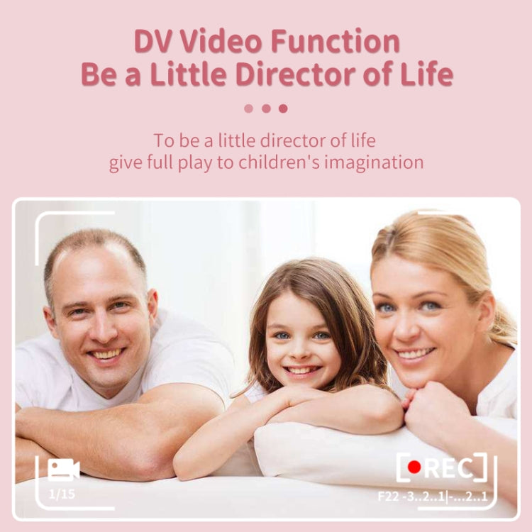 A18 HD Printable Cartoon Kids Digital Camera with Rotating Lens, Spec: Pink - Children Cameras by buy2fix | Online Shopping UK | buy2fix