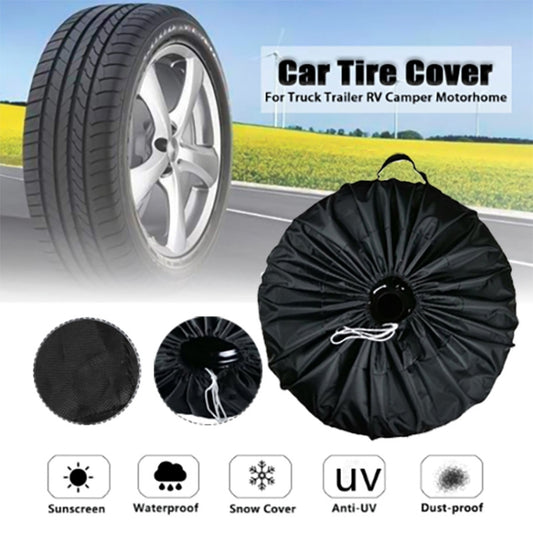 4PCS/Set L Waterproof and Dustproof Car Spare Tire Cover Tire Protector by buy2fix