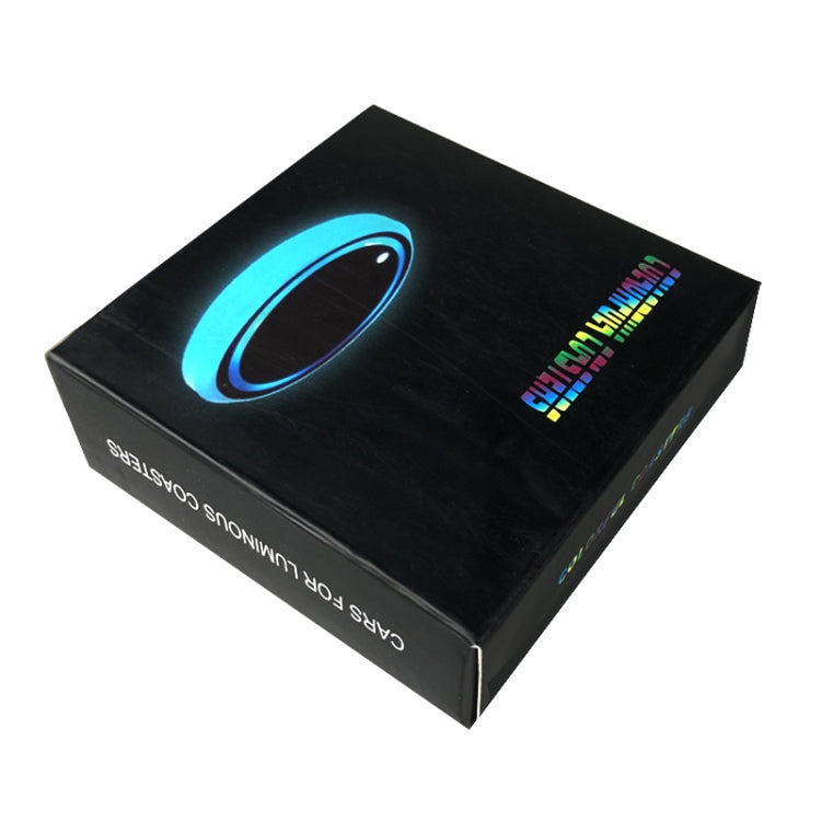 1 Pair Automotive LED Colorful Luminous Water Coaster Acrylic Car Cup Tank Atmosphere Lamp(Star Model) - Car Drink Holders by buy2fix | Online Shopping UK | buy2fix