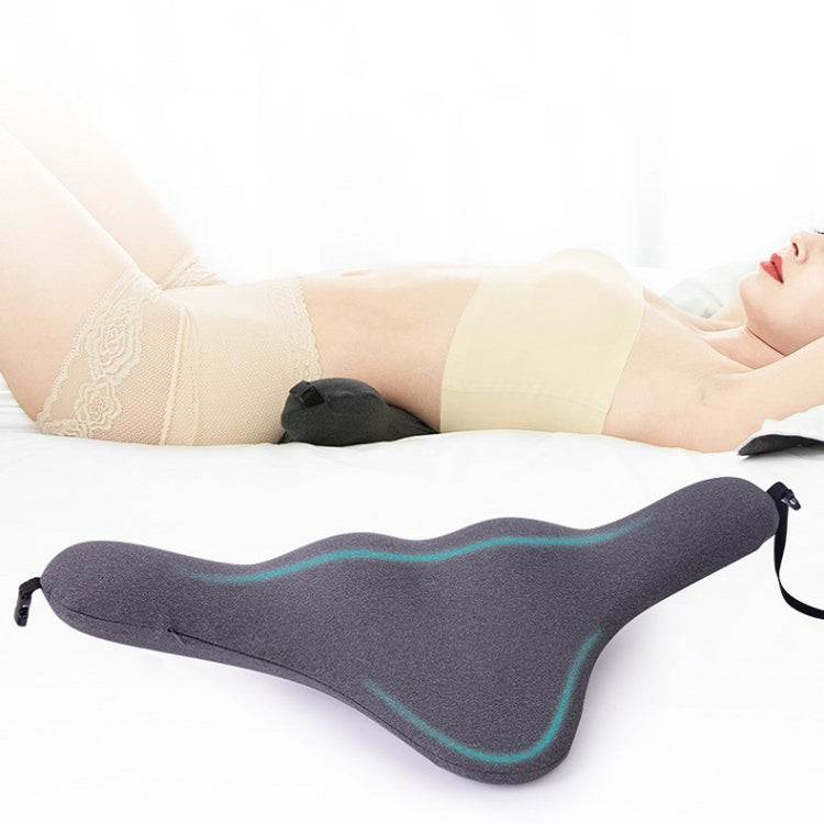 Slow Rebound Memory Foam Lumbar Pillow Neck Pillow Car Headrest(Dark Grey) by buy2fix