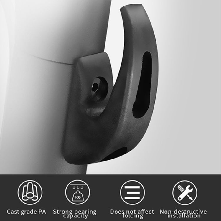 2pcs For Xiaomi M365 Series Electric Scooter Universal Storage Hook(Black) - Accessories & Parts by buy2fix | Online Shopping UK | buy2fix