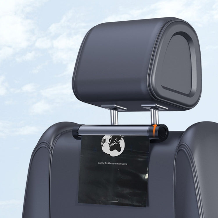 Car Mounted Garbage Bag Folding Hanging Cleaning Organiser(Titanium Grey) by buy2fix