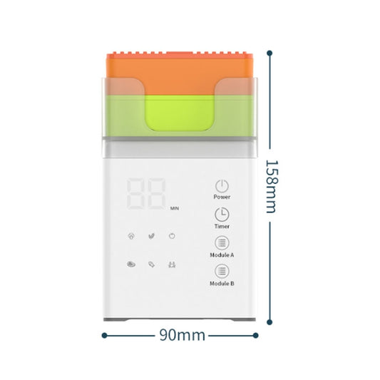 QX03 Home Two Bin Meat And Vegetable Cleaning Machine, US Plug(Neutral Machine) by buy2fix