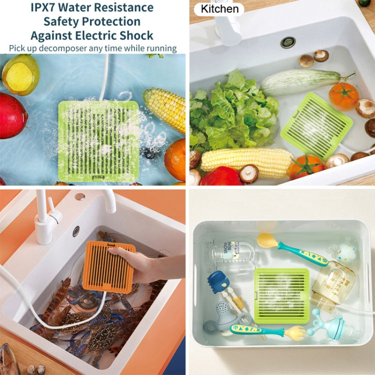 QX03 Home Two Bin Meat And Vegetable Cleaning Machine, US Plug(Neutral Machine) by buy2fix