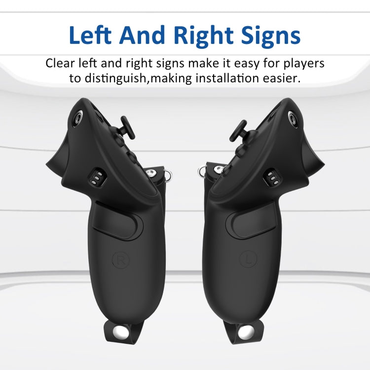 For Meta Quest Pro 1 Pair Handle Silicone Case Cover VR Accessories(White) - VR Accessories by buy2fix | Online Shopping UK | buy2fix