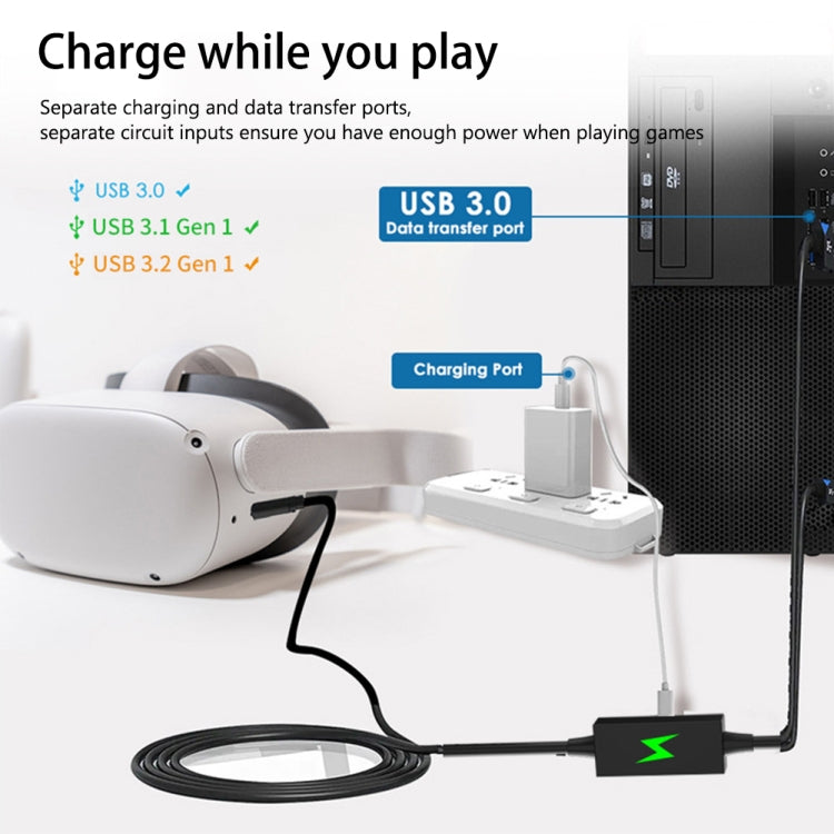 For Meta Quest Pro USB To Type-C VR Headset Data Line Cable 5m - VR Accessories by buy2fix | Online Shopping UK | buy2fix