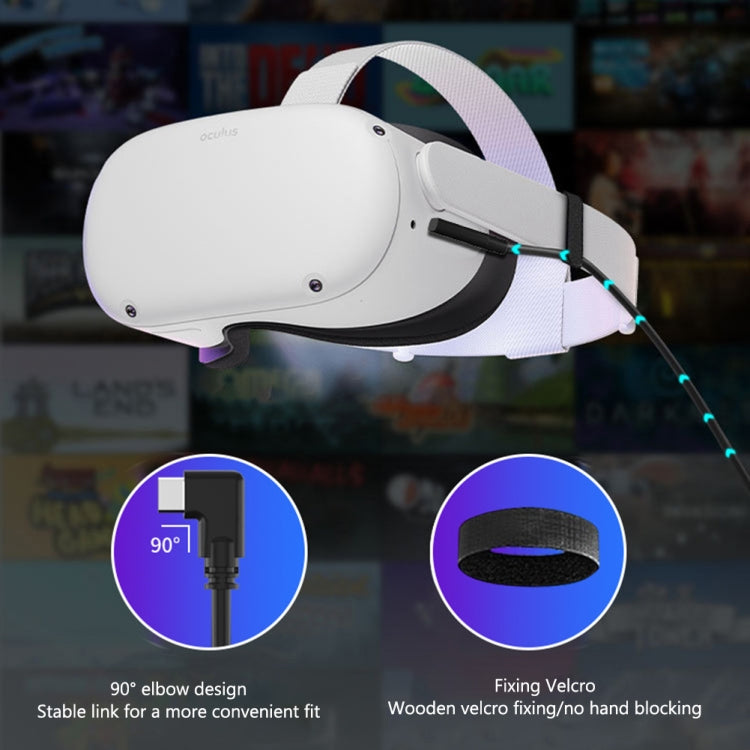 For Meta Quest Pro USB To Type-C VR Headset Data Line Cable 5m - VR Accessories by buy2fix | Online Shopping UK | buy2fix