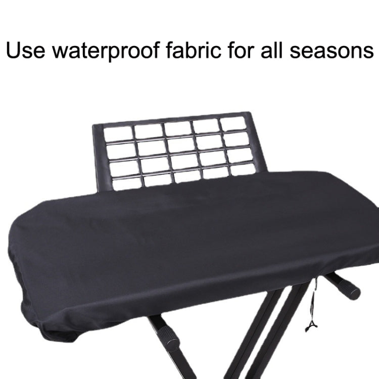 With Drawing Rope Dust -Proof Waterproof Adjustable Electronic Piano Hood, Style: 61 Keys by buy2fix