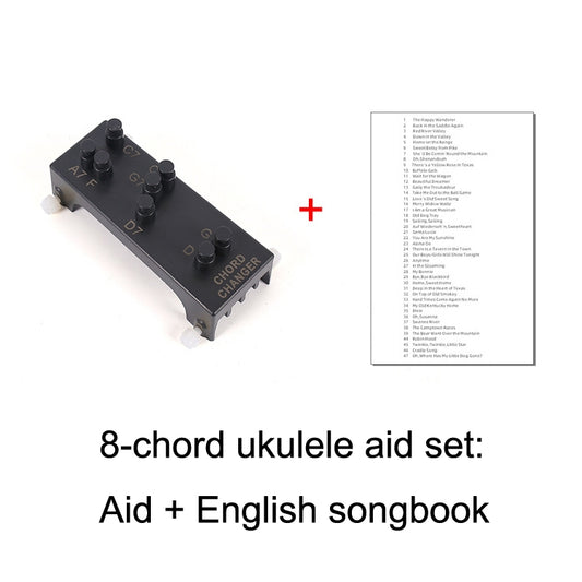 Folk Ukulele Guitar Chord Assist Beginners Guitar Boosters(Ukulele Aid+Music Book) by buy2fix