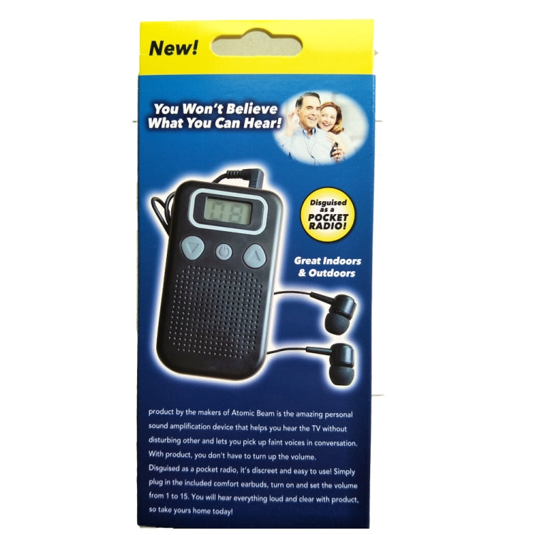 19A Hearing Aids Sound Amplifier Battery Powered In Ear Hearing Enhancement Device(Black) - Hearing Aids by buy2fix | Online Shopping UK | buy2fix