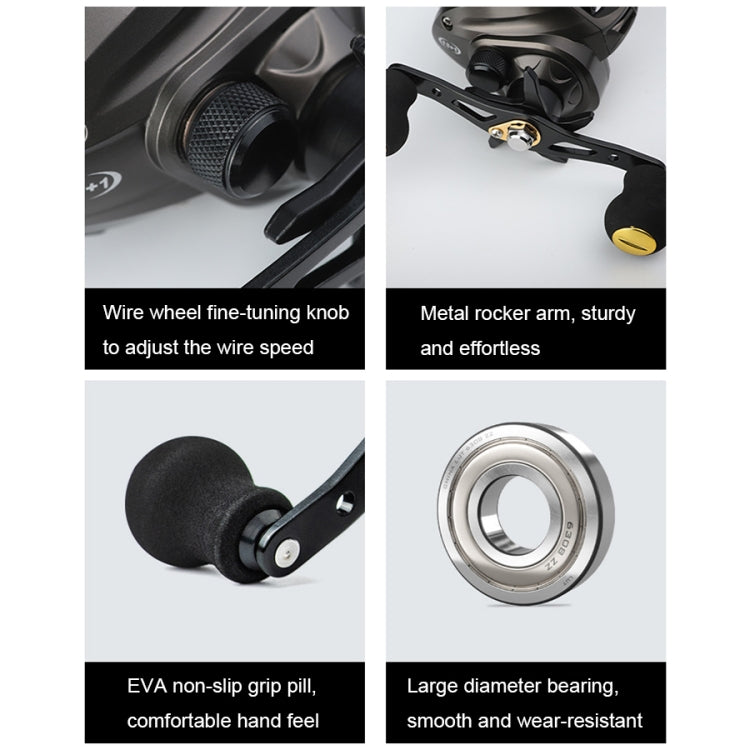 High Speed Long-throw Outdoor Fishing Anti-explosive Line Fishing Reels, Specification: AC2000 Blue Left - Fishing Reels by buy2fix | Online Shopping UK | buy2fix