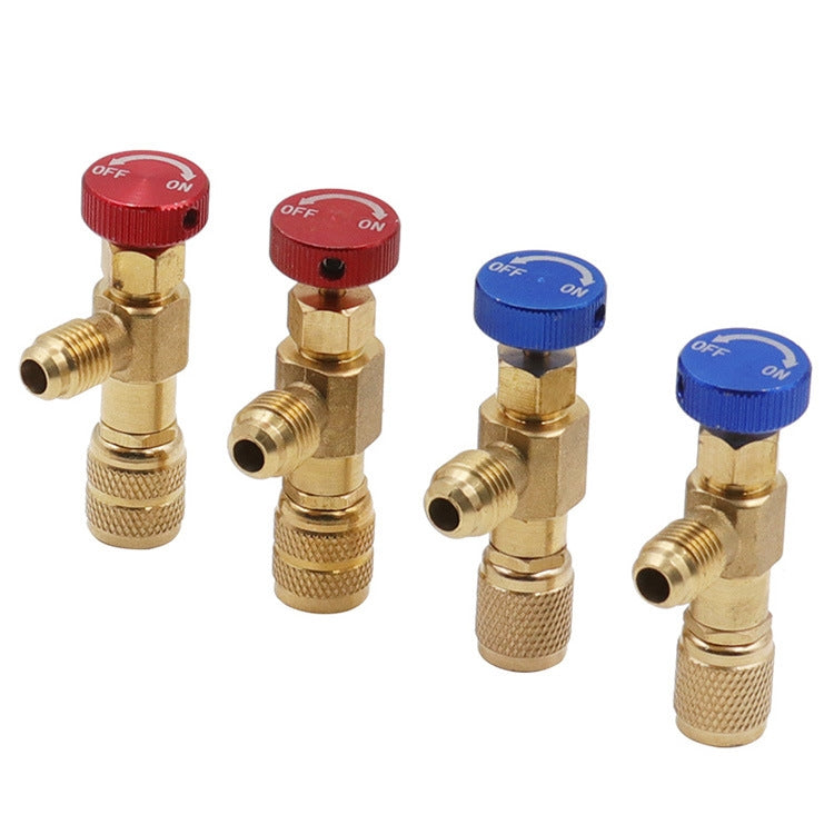 Air Conditioner Fluoridation Safety Valve Refrigerant Filling Connector(Side R410 Bottom R410) - Air Conditioning System by buy2fix | Online Shopping UK | buy2fix