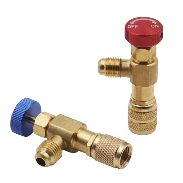Air Conditioner Fluoridation Safety Valve Refrigerant Filling Connector(Side R410 Bottom R22) - Air Conditioning System by buy2fix | Online Shopping UK | buy2fix