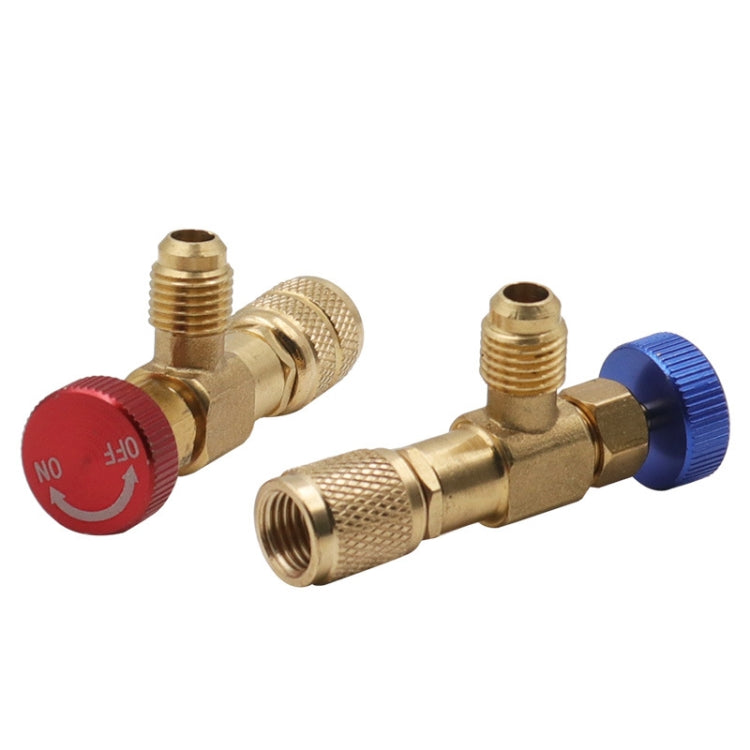 Air Conditioner Fluoridation Safety Valve Refrigerant Filling Connector(Side R410 Bottom R22) - Air Conditioning System by buy2fix | Online Shopping UK | buy2fix