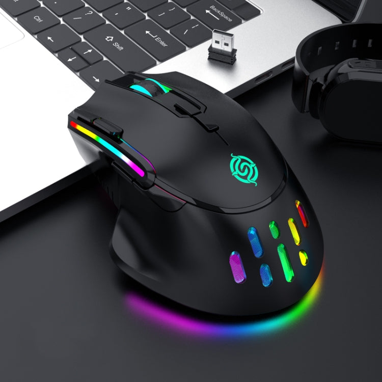 K-Snake BM520 9-button 3200DPI 2.4G RGB Wireless Dual-mode Gaming Mouse(Black) - Wireless Mice by K-Snake | Online Shopping UK | buy2fix