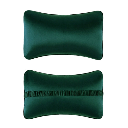 TZ19 Silk Car Head Pillow Car Memory Foam Comfort Lumbar Support(Green) by buy2fix