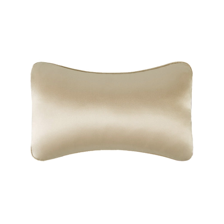 TZ19 Silk Car Head Pillow Car Memory Foam Comfort Lumbar Support(Champagne) - Seat Accessories by buy2fix | Online Shopping UK | buy2fix