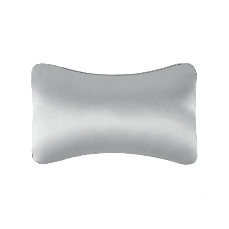 TZ19 Silk Car Head Pillow Car Memory Foam Comfort Lumbar Support(Silver Gray) - Seat Accessories by buy2fix | Online Shopping UK | buy2fix