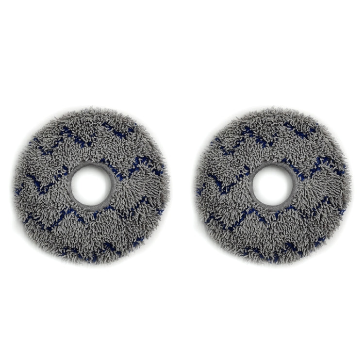 For Ecovacs Deebot N9+ 2pcs Robot Vacuum Cleaner Steam Mop Cloth(Ripple) - For ECOVACS Accessories by buy2fix | Online Shopping UK | buy2fix
