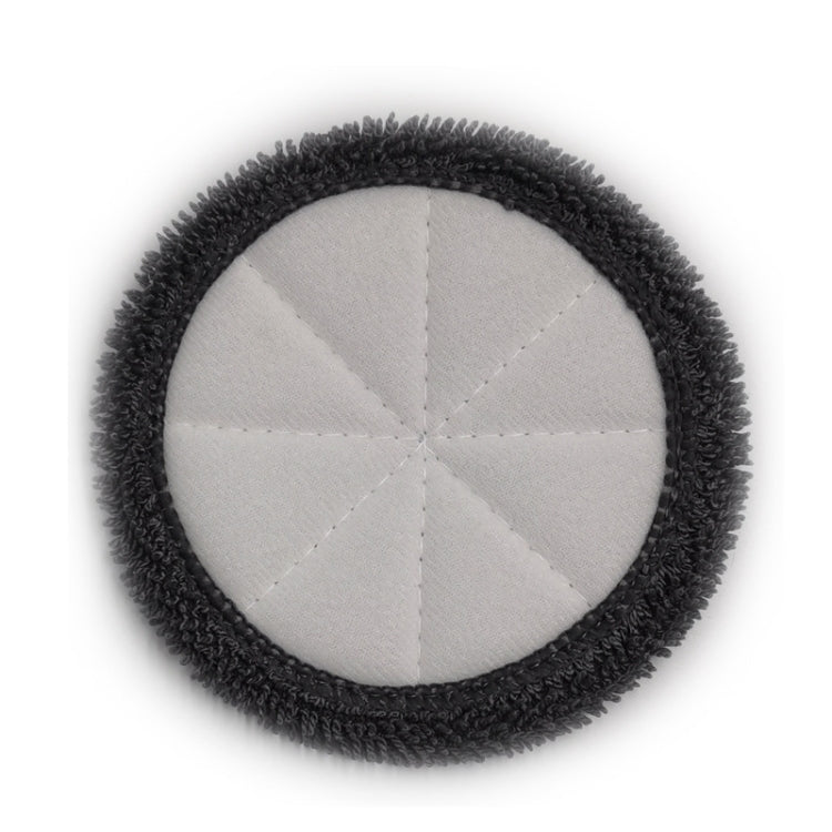 For Ecovacs Deebot N9+ 2pcs Robot Vacuum Cleaner Steam Mop Cloth(Full Hair Ash) - For ECOVACS Accessories by buy2fix | Online Shopping UK | buy2fix