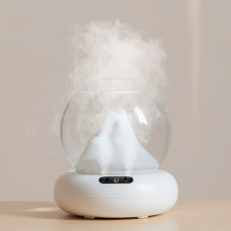 Rechargeable Moutain View Double Spray Aromatherapy Difusor Humidifier With Colorful Light(White) - Air Purifiers & Accessories by buy2fix | Online Shopping UK | buy2fix