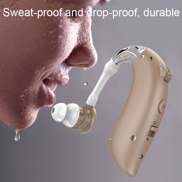 GM-105 Smart Noise Cancelling Ear-hook Rechargeable Elderly Hearing Aids, Spec: US Pulg(Skin Color) - Hearing Aids by buy2fix | Online Shopping UK | buy2fix