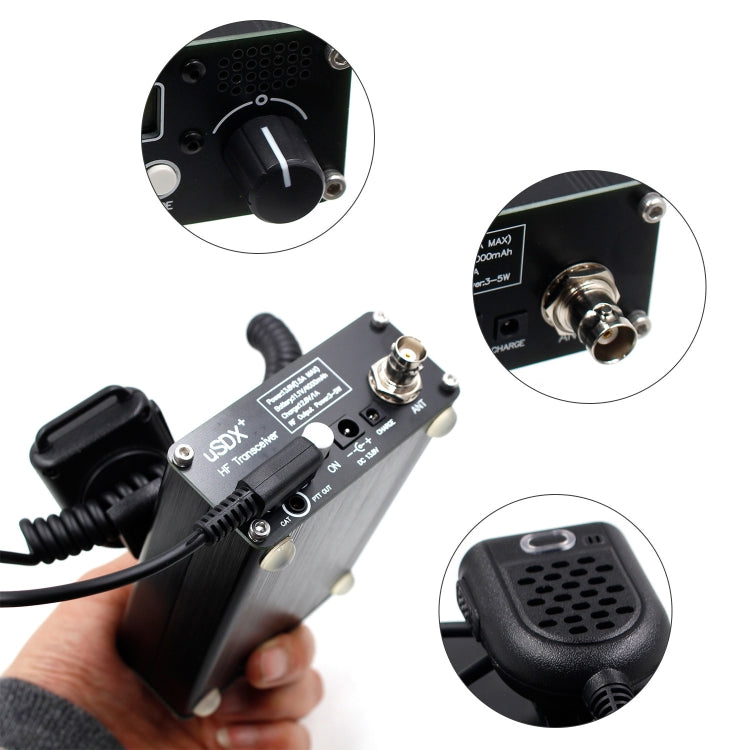 Usdr Usdx + V2 Plus 8 Band SDR Full Mode HF SSB QRP High Frequency Transceiver, Spec: EU Plug by buy2fix