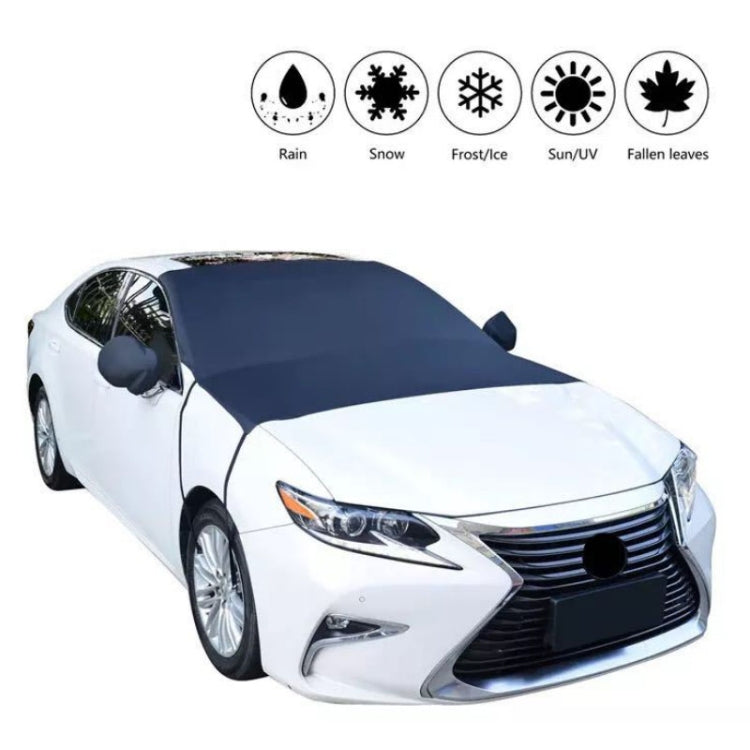 Car Front Window Snow Coated Silver Cloth Anti-freeze Sun Blocker Cover(205x150x167cm) by buy2fix